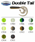  Силикон Fishing Roi Double Tail 50мм цвет-C910, Силикон Fishing Roi Double Tail 50мм цвет-C909, Силикон Fishing Roi Double Tail 50мм цвет-C903